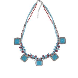 A beaded necklace