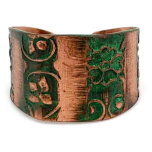 Copper patina ring